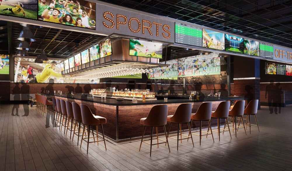 Rendering of sports bar