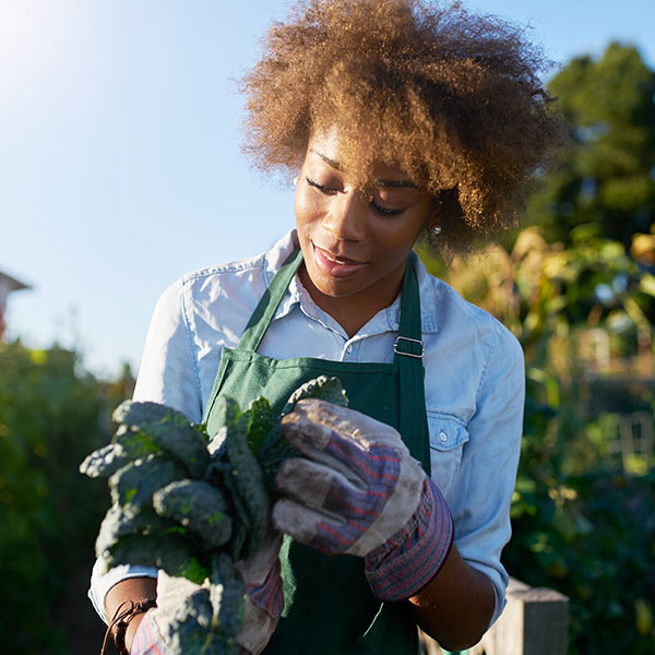 Woman gardening