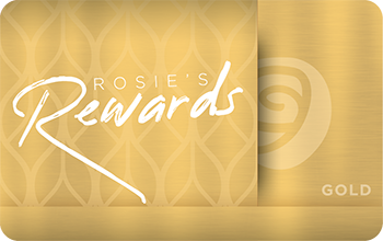 Gold Rosie's Rewards Card